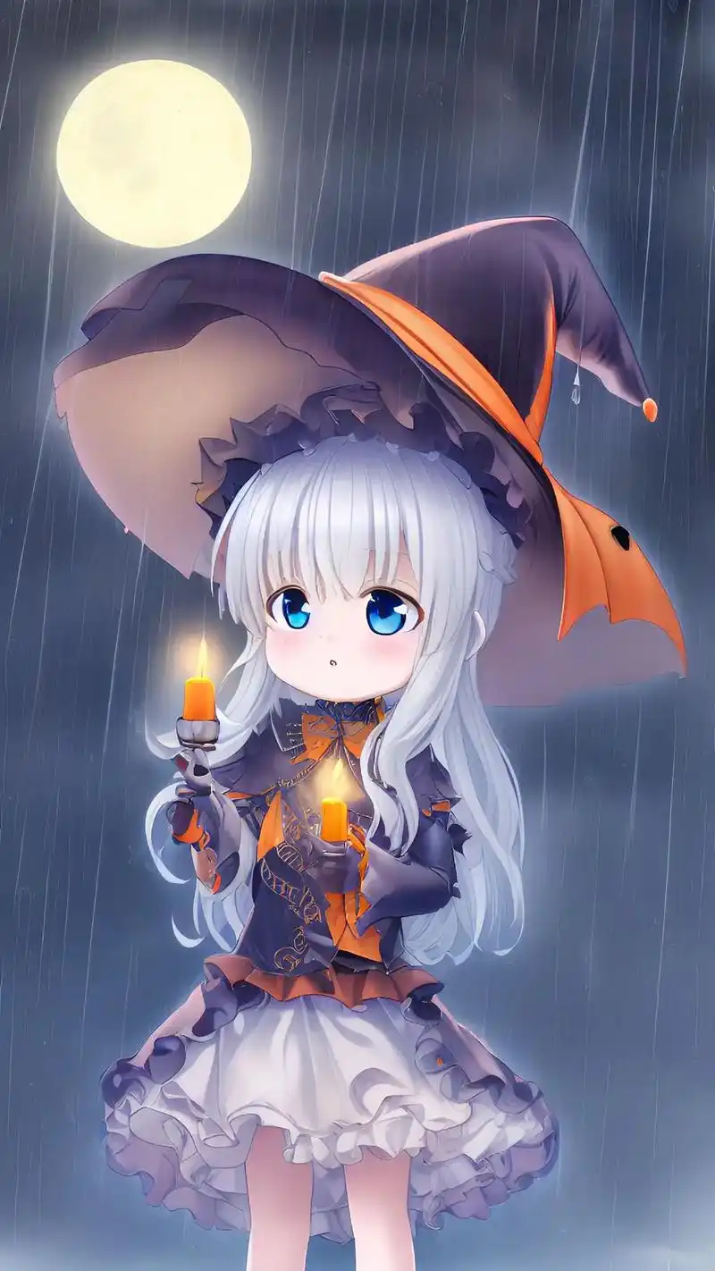 二次元.动漫女巫 #手机壁纸 #二次元美女#二次元  - 抖音