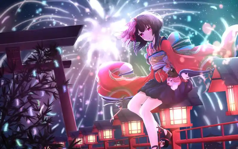 精致唯美动漫美女插画桌面壁纸高清大图预览1920x1200_卡通动漫下载