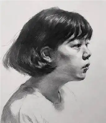 石家庄画室排名|一招学会二分之一女青年素描头像