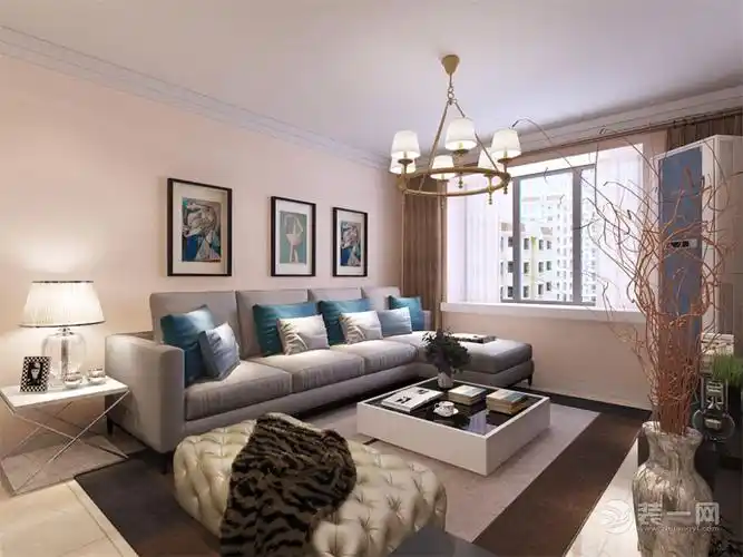 现代简约 中央学府 三室一厅一厨一卫 98平米-家居美图_装一网装修