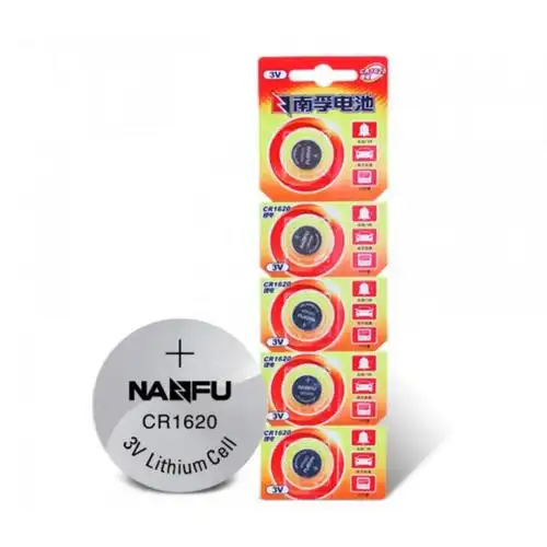 南孚 纽扣电池锂电子3v 5粒 cr1620