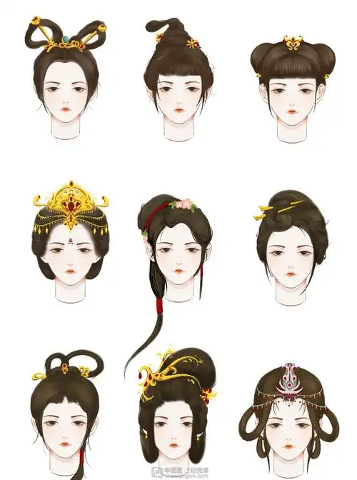 古风女性的发型设计