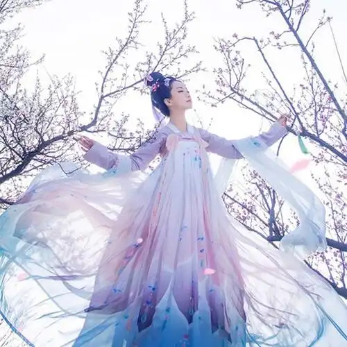 新款汉服女仙气改良飘逸齐胸古风襦裙汉元素仙女裙夏季中国风古装