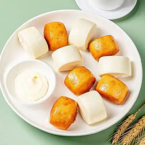 【安井】牛奶馒头儿童早餐奶香小馒头批发面食速食馒头240g炼乳