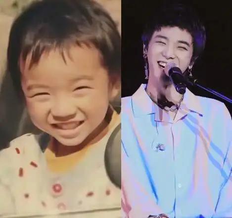 男星"童年照",王源可爱,鹿晗帅气,看到华晨宇:神还原啊!_时候