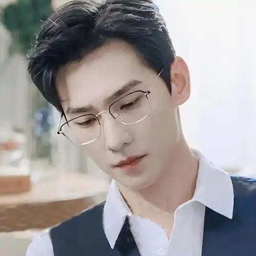 于途杨洋同款眼镜框男士斯文败类有度数金丝边复古防蓝光近视眼镜