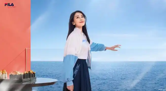 fila时尚运动代言人高圆圆##fila精致商务##fila裙装