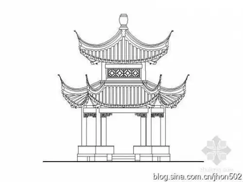 古风建筑简笔画简单