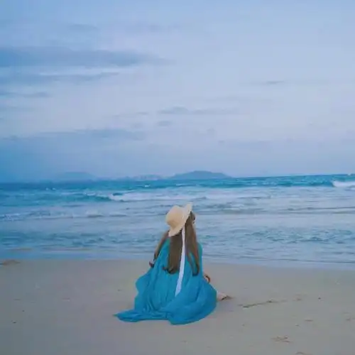 气质女,海边女头,闺蜜,侧脸,蓝色系野洵/仙女头像集 喜收藏/禁二传