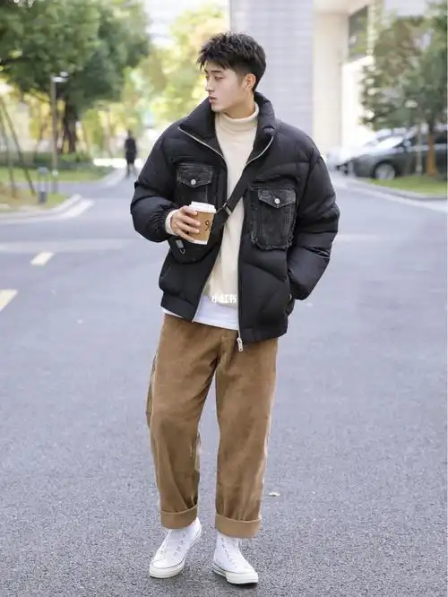 男青少年冬季服装搭配