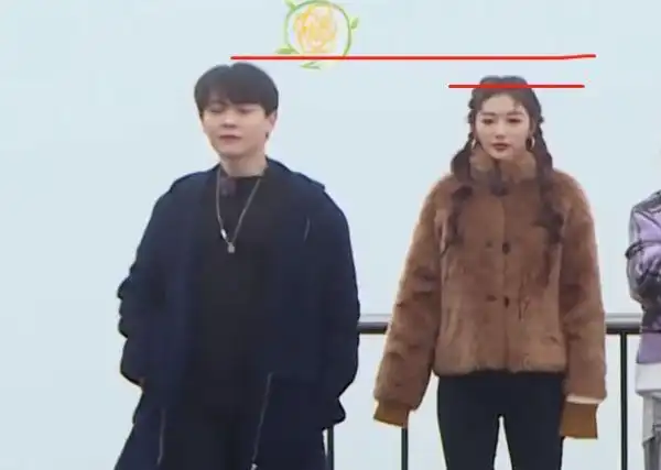 尤长靖身高176孔雪儿身高168站一起时却暴露了真实身高差