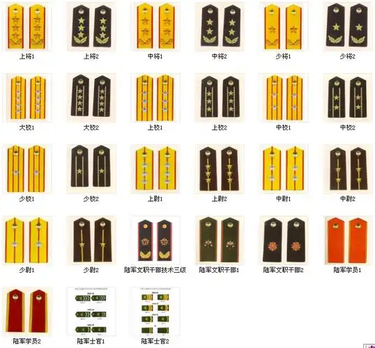 【引用】军衔标识大全
