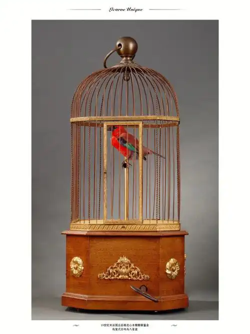 19世纪末法国笼中鸟八音盒00啼啭悠扬