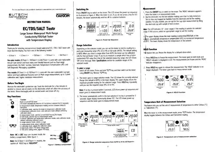 ec testr 11  盐分测试说明书(英文)