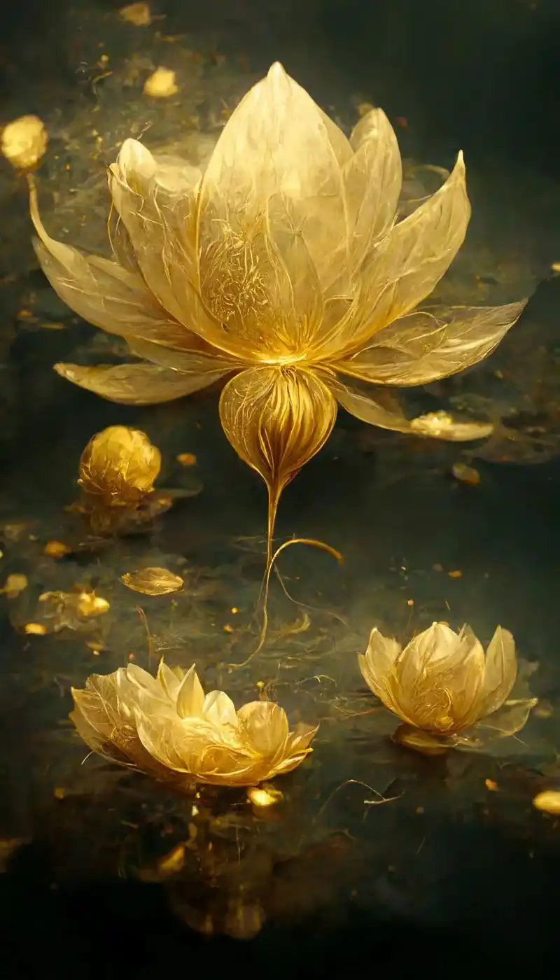 大数据不会骗人的,当你刷到这个"金色莲花"说明你正鸿运当头, - 抖音