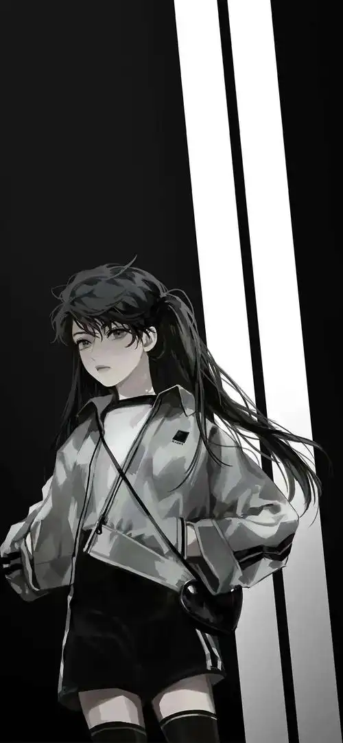 黑色系动漫女生壁纸