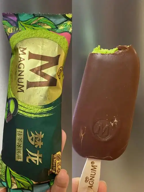 网红冰淇淋测评三梦龙抹茶清新解腻