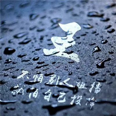 2020励志正能量头像不怕别人阻挡就怕自己投降