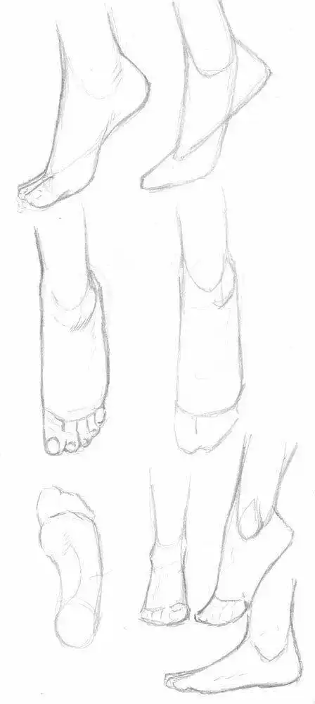动漫脚怎么画?超多张脚部绘画参考!