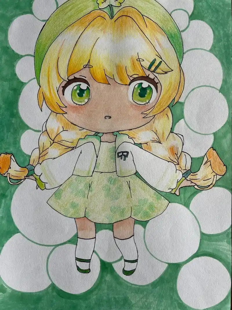 手绘动漫人物 #爱画画的小朋友 - 抖音