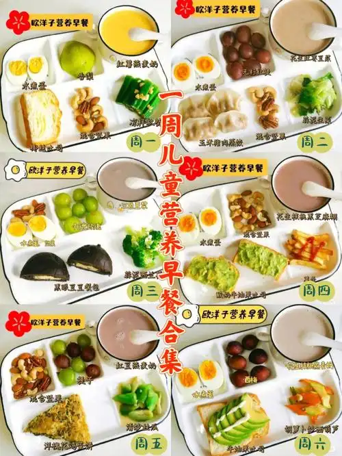 儿童长高秘诀92一周营养早餐搭配合集11