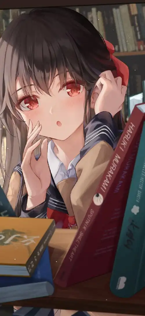 高清动漫壁纸  校园/少女/可爱/马尾/水手服  #动漫#动漫壁纸美图超话