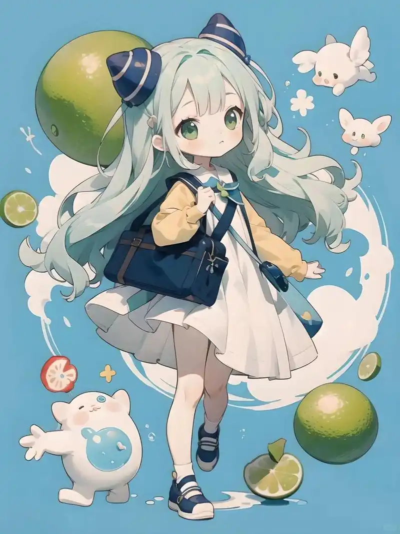 可爱卡通女孩  q版可爱女孩子