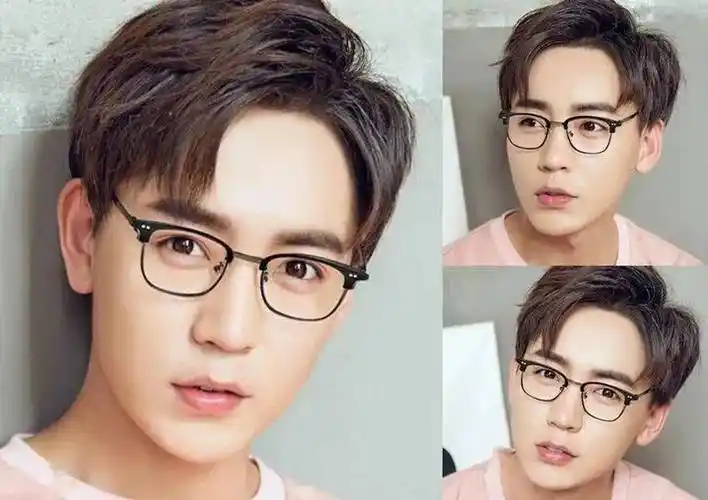 戴眼镜男生剪这4款发型颜值蹭蹭涨