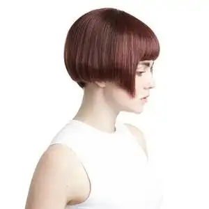 瑞贝卡假发女短直发齐刘海bobo波波头齐耳内扣成熟干练时尚头套