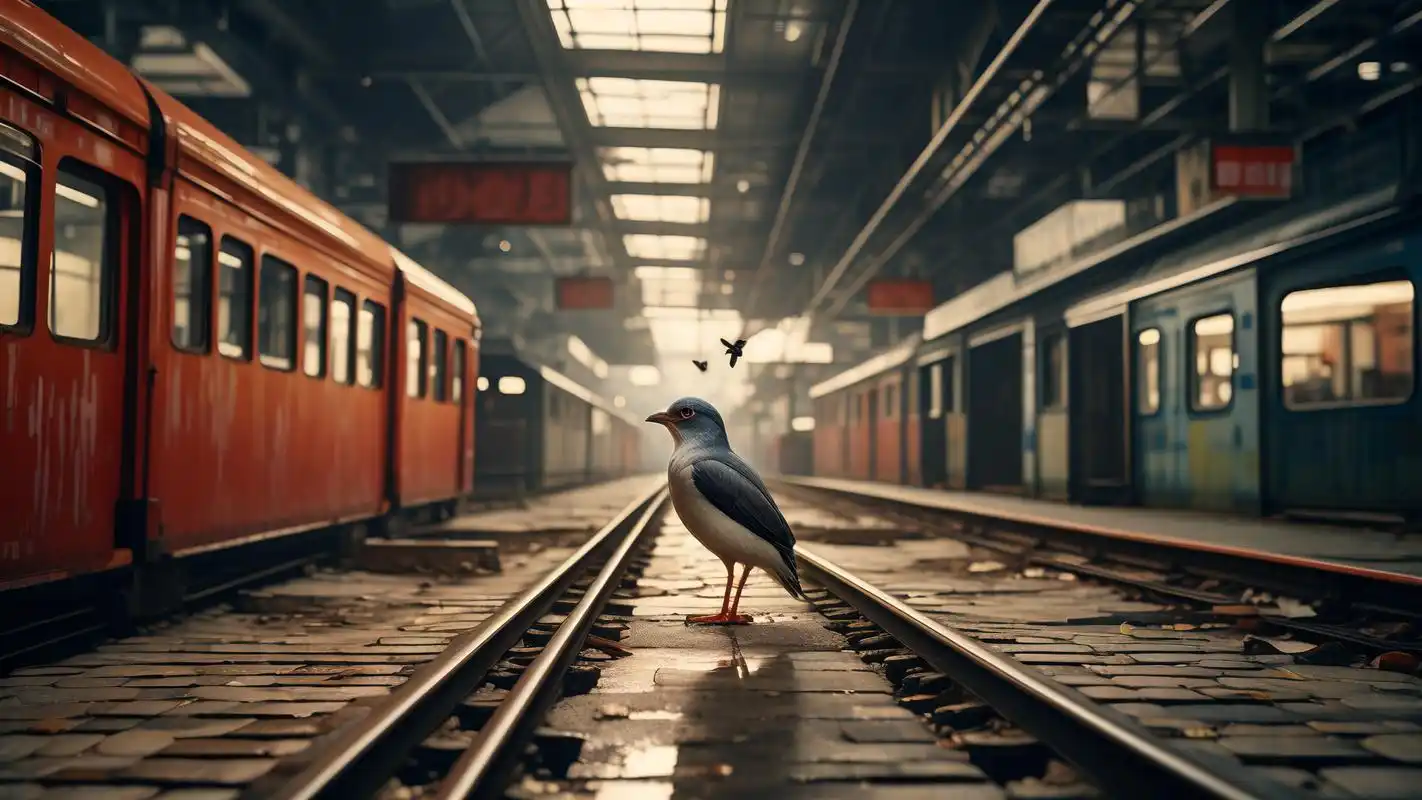 06废弃车站的伤感壁纸92