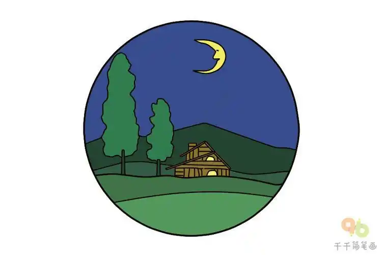 简笔画彩色圣诞小屋简笔画圣诞小屋简笔画图片可爱的蘑菇小屋简笔画简