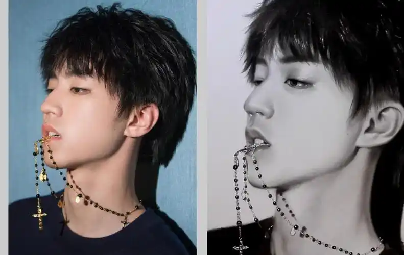 素描头像,王俊凯,还是那么好看.