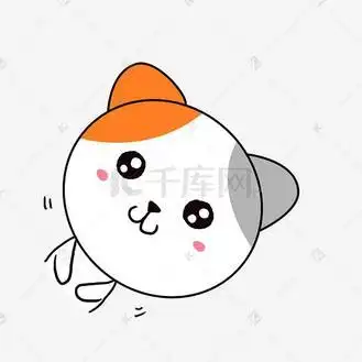 q版可爱卡通歪头小动物表情包小猫咪微笑高兴