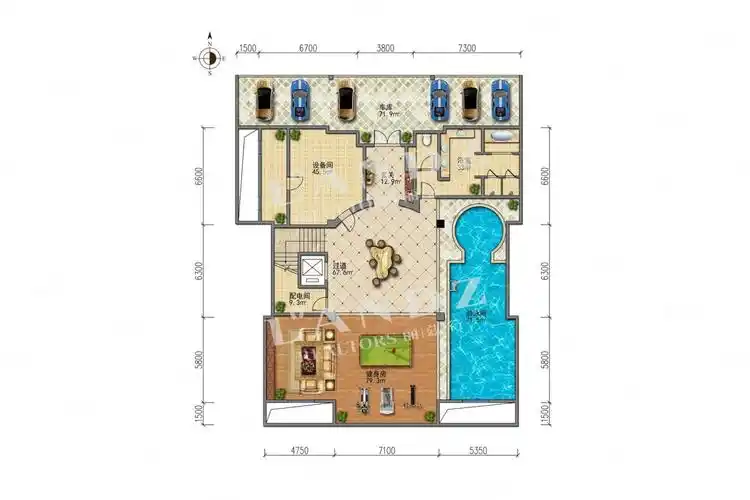 远洋lavie5室7厅1卫1267.87㎡北12660万