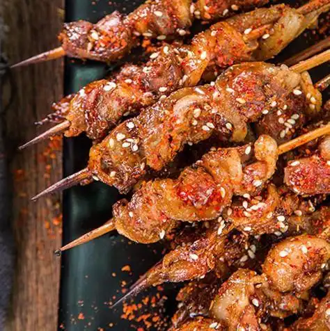 小憨哇小腰串湖南湘西小串新猪腰小串烧烤油炸食材铁板油炸20串1包