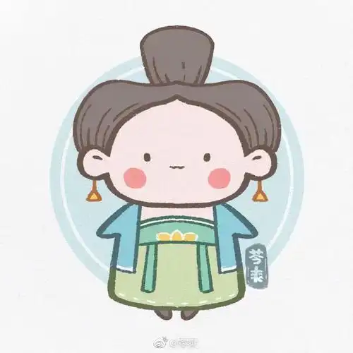 古代人简笔画男女(古风简笔大全!