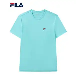 fila 斐乐官方 男士短袖t恤 2021夏季新款运动纯棉圆领针 f11m128150f
