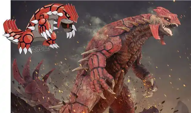 神奇宝贝"真实画风":裂空座变绿色长龙超帅气,固拉多太震撼了!