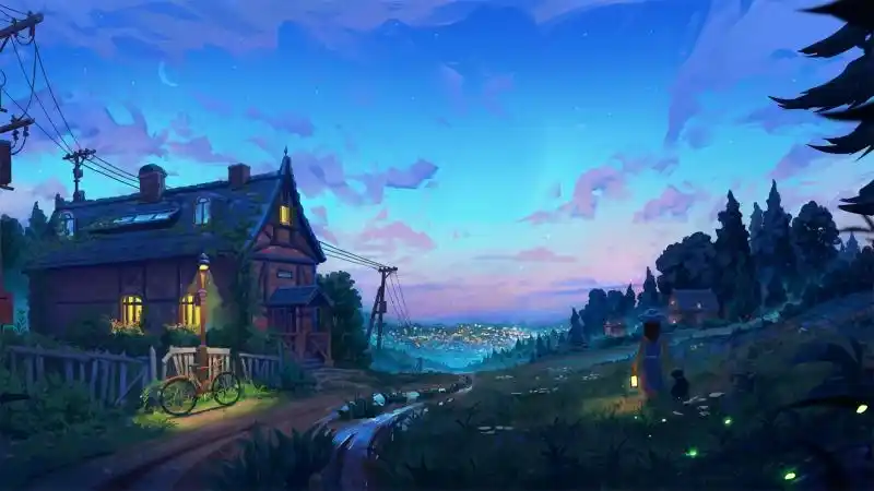 倾听你的心声唯美动漫4k风景高清壁纸3440x1440