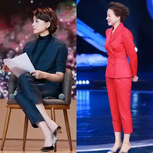 最美主持人董卿告诉你女人过40裙要长发要短优雅端庄