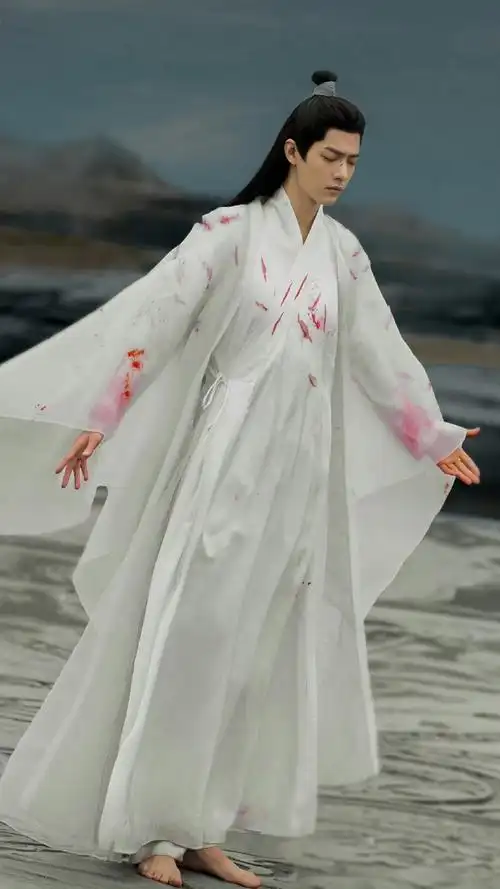 肖战赤脚穿古装不拖地##肖战时影##玉骨遥