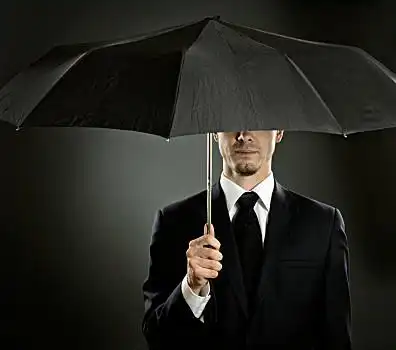 商务人士,头像,男人,漂亮,蓝色,服饰,伞,代理