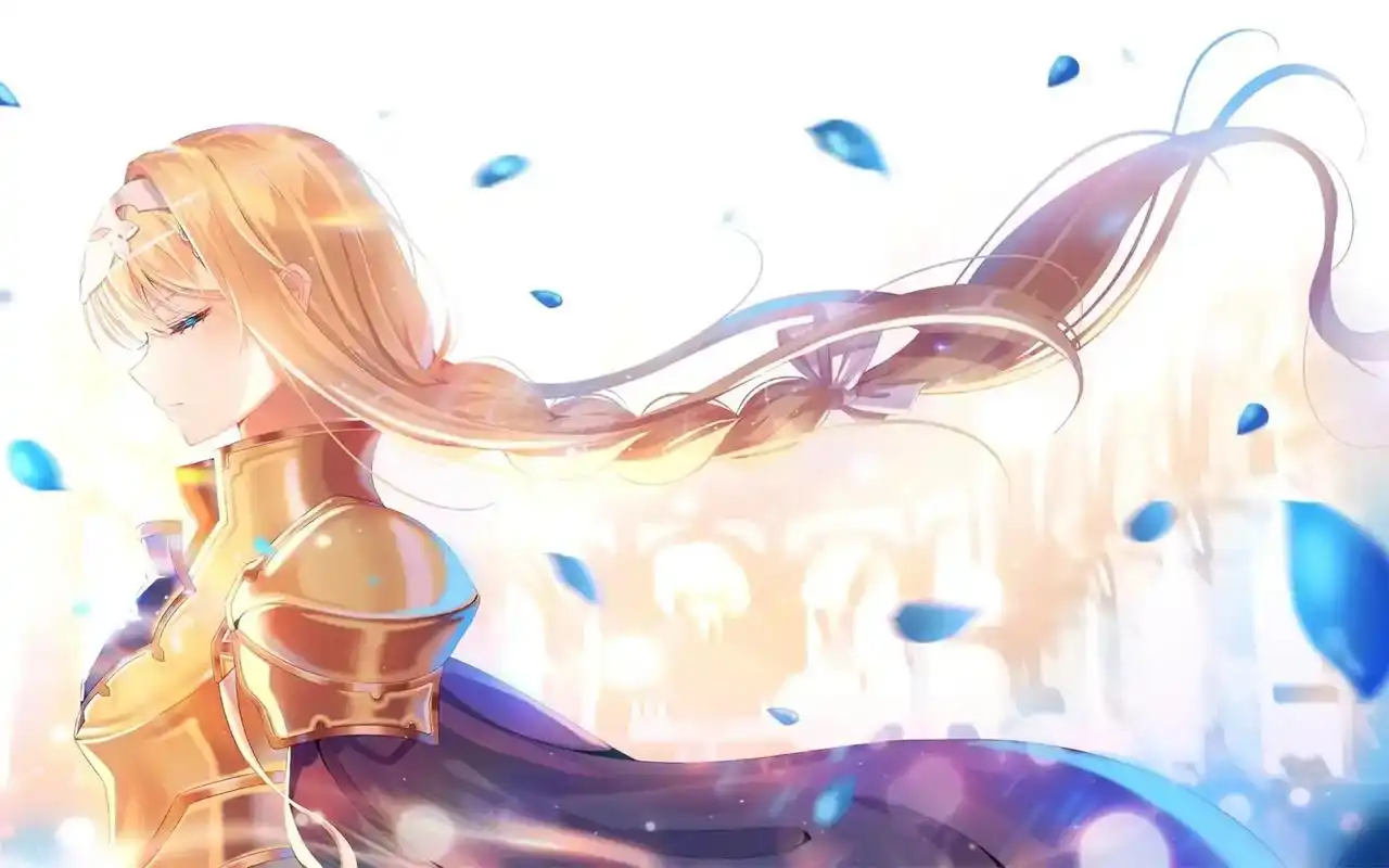 动漫  #刀剑神域亚丝娜 #电脑桌面壁纸 - 抖音