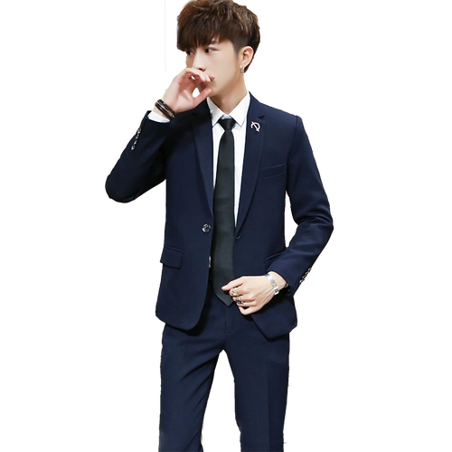 热销男生西服套装 青少年 帅气
