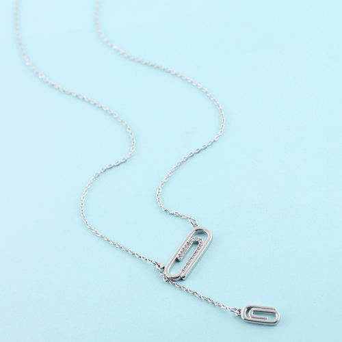 别针回形针吊坠项链女ing冷淡风气质颈链潮百搭女孩服饰淘货源批