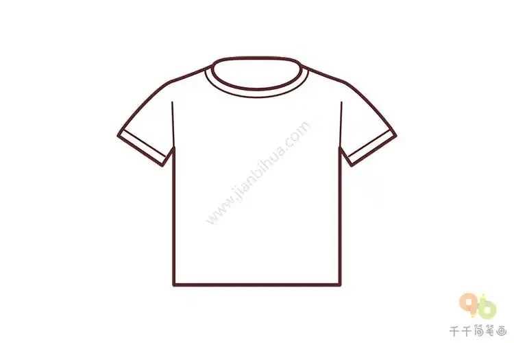 汗衫t恤简笔画