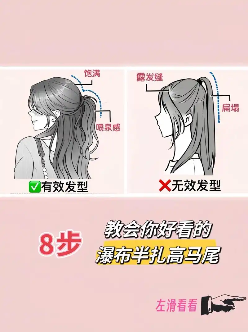 这样扎马尾真的超级甜美又可爱,简简单单几步就可以完成了,快艾 - 抖