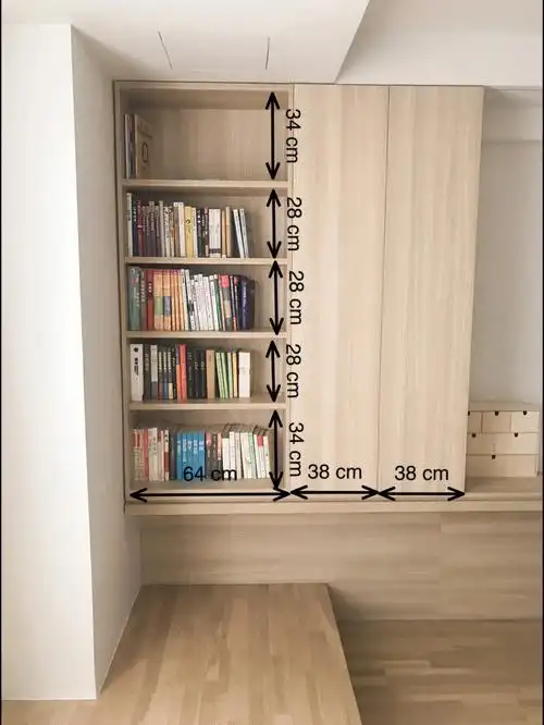 开放式书架尺寸分享目标是放满它