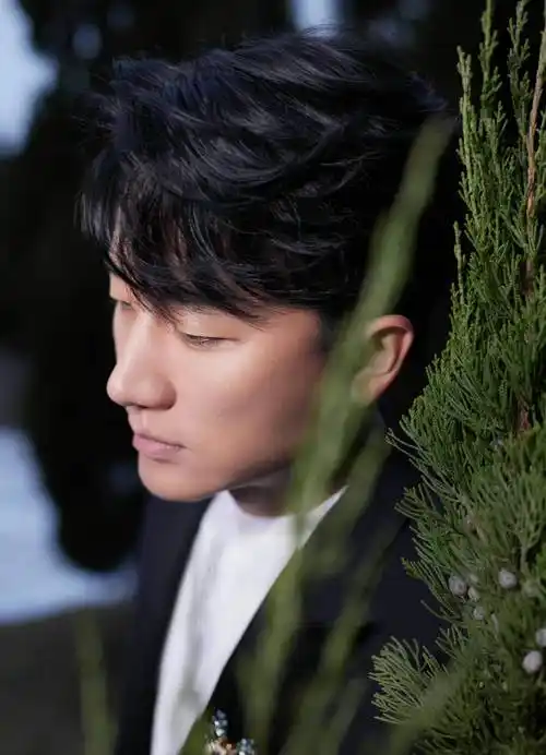 黄轩雪景西装照好治愈