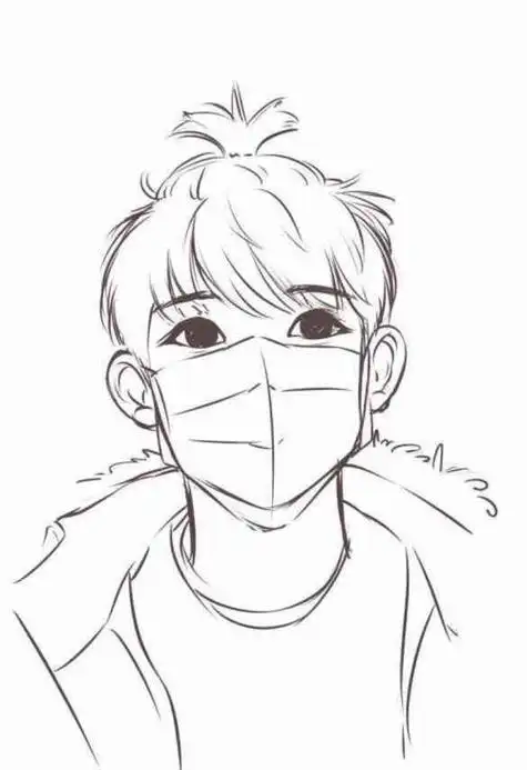 王源动漫铅笔画简笔画